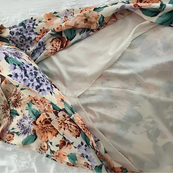 Express floral wrap dress - Picture 5 of 5